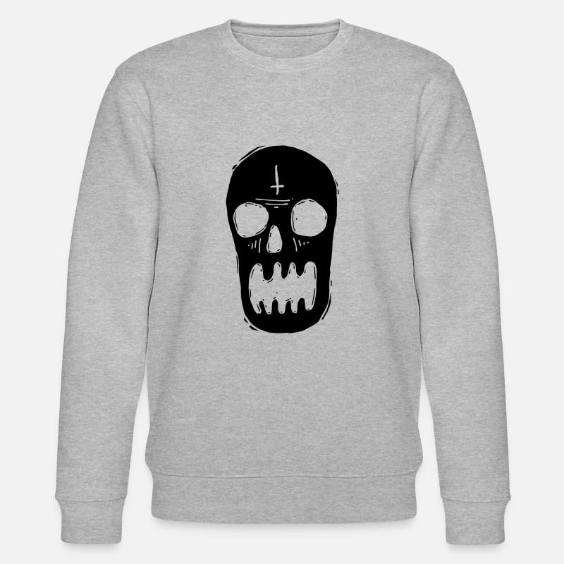 tete de mort - Sweat bio CHANGER Stanley/Stella Unisexe - gris chiné