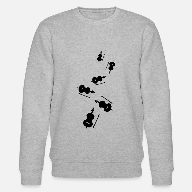Violine Instrument - Stanley/Stella Unisex Bio-Sweatshirt CHANGER  - Grau meliert