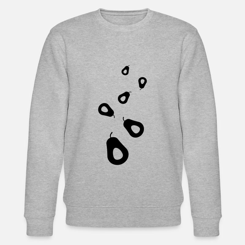 Avocado symbol - Stanley/Stella CHANGER Unisex Organic Sweatshirt - heather grey