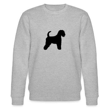 Irish Soft Coated Wheaten Terrier - Sweat bio CHANGER Stanley/Stella Unisexe - gris chiné - Devant - Nik (191cm) & Marisol (170cm)