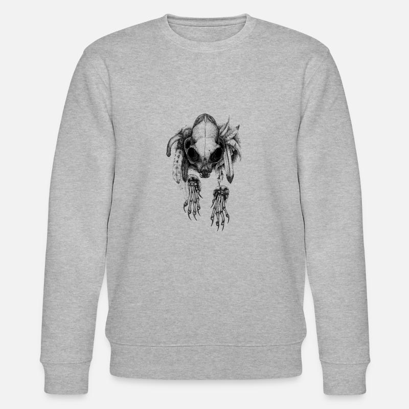 Skullcat - Sweat bio CHANGER Stanley/Stella Unisexe - gris chiné