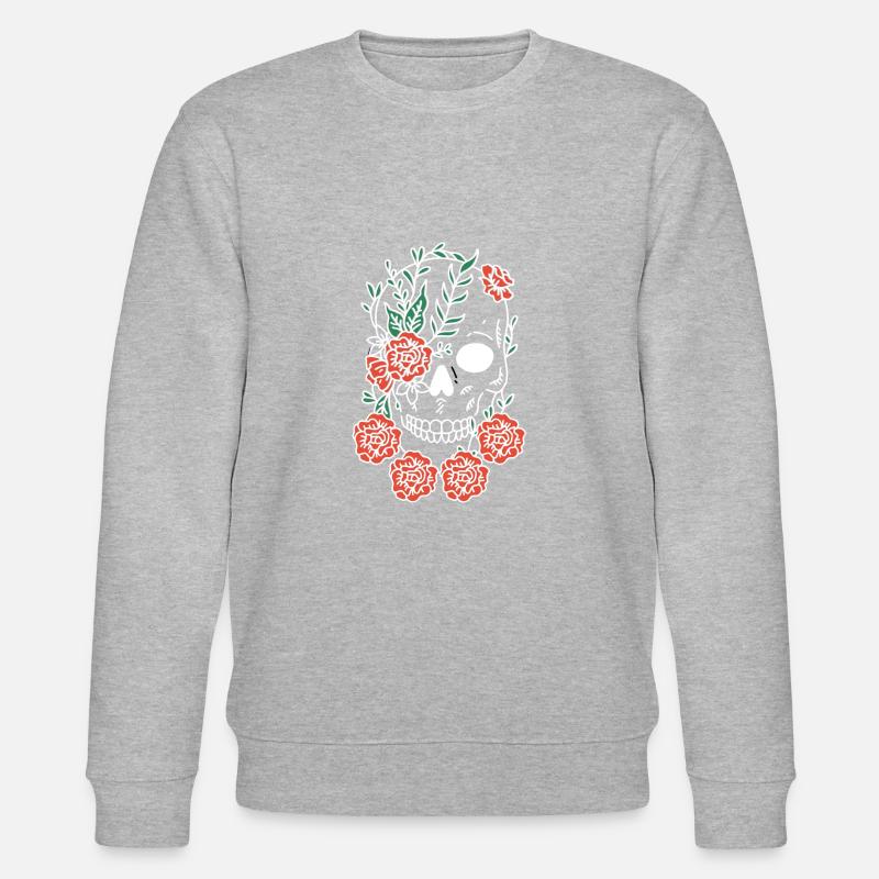 SKULL ROSEN DESIGN - Stanley/Stella Unisex Bio-Sweatshirt CHANGER  - Grau meliert