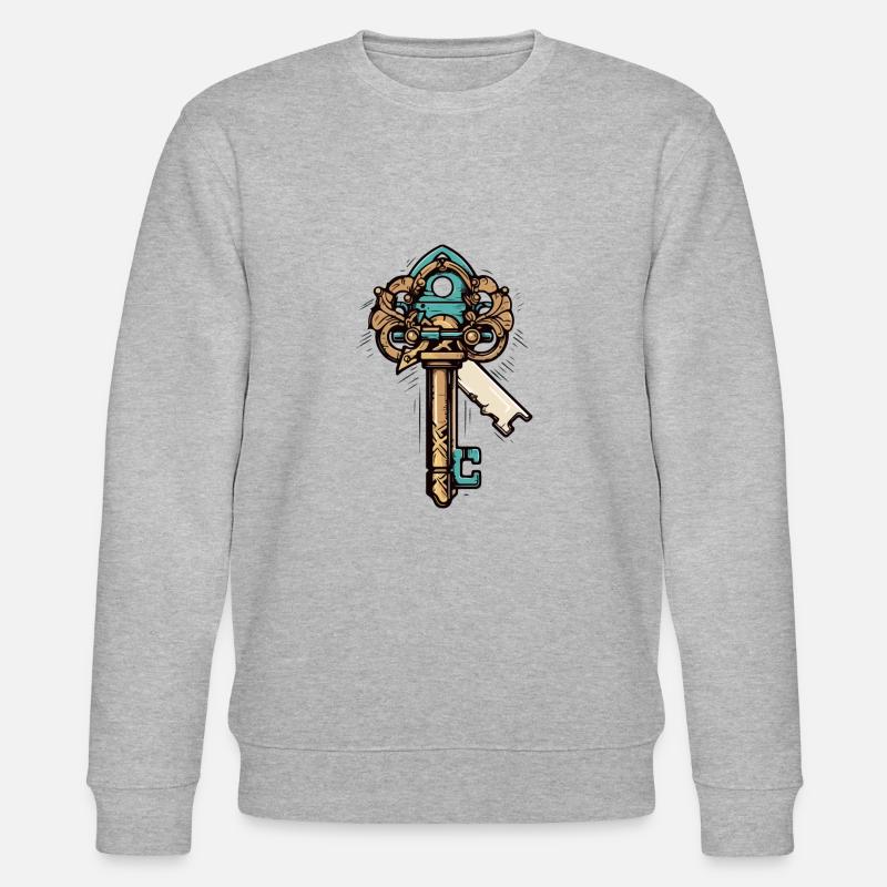 La clef jaune et verte - Sweat bio CHANGER Stanley/Stella Unisexe - gris chiné