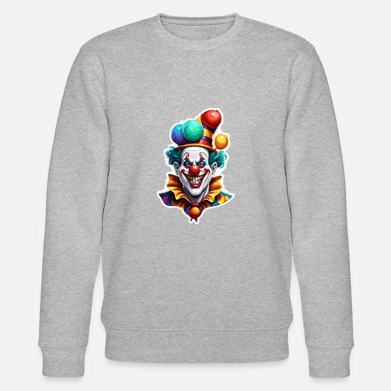 Clown / Cirque / Carnaval / Carnaval / Ludique - Sweat bio CHANGER Stanley/Stella Unisexe - gris chiné