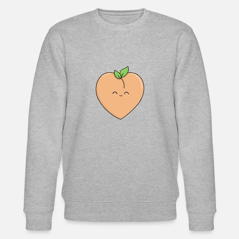 Liebe Pfirsiche - Stanley/Stella Unisex Bio-Sweatshirt CHANGER  - Grau meliert