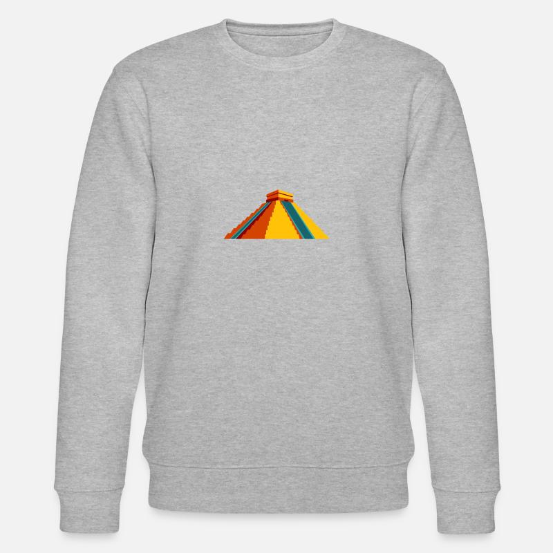 Inka-Pyramide - Stanley/Stella Unisex Bio-Sweatshirt CHANGER  - Grau meliert