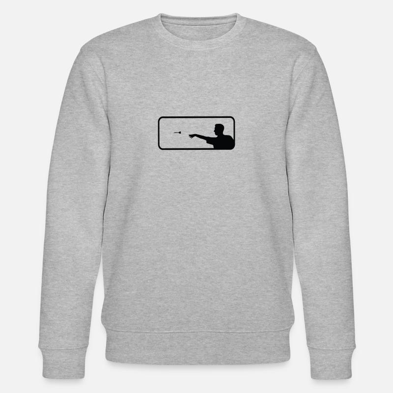 Darts Sport Spaß - Stanley/Stella Unisex Bio-Sweatshirt CHANGER  - Grau meliert