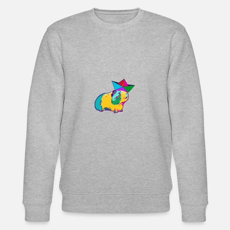 boot,papierboot,meerschweinchen,bunt,hut - Stanley/Stella Unisex Bio-Sweatshirt CHANGER  - Grau meliert