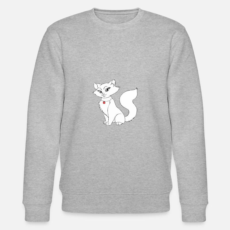 Belle dame de chat - Sweat bio CHANGER Stanley/Stella Unisexe - gris chiné