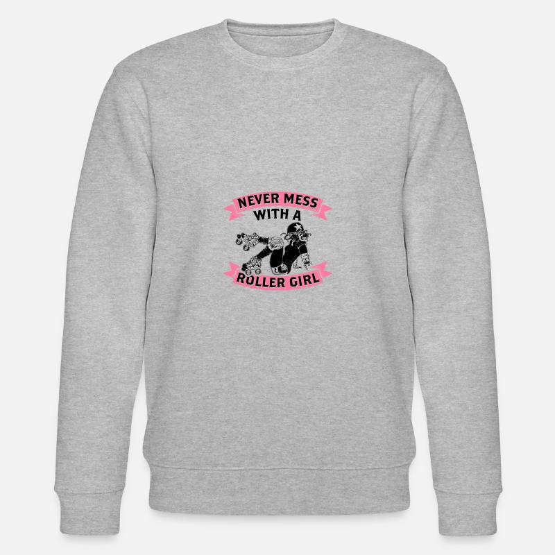 Roller derby - Stanley/Stella økologisk unisex-sweatshirt CHANGER  - grå meleret