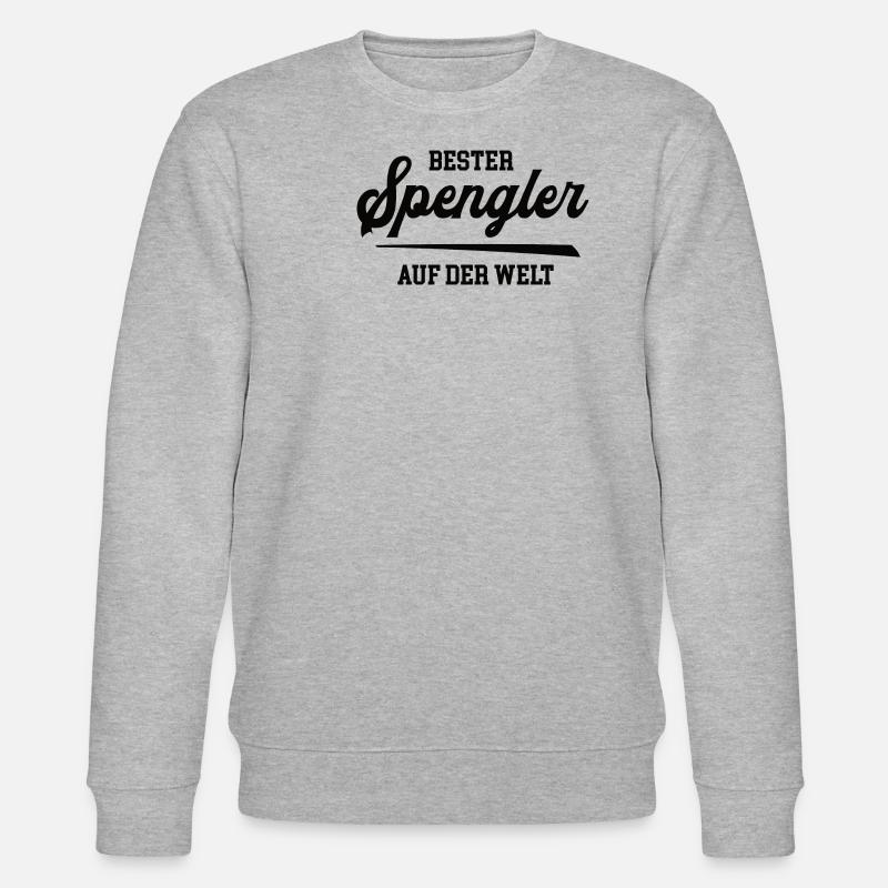 Spengler Bester Handwerker Spenglerei Bauspengler - Stanley/Stella Unisex Bio-Sweatshirt CHANGER  - Grau meliert