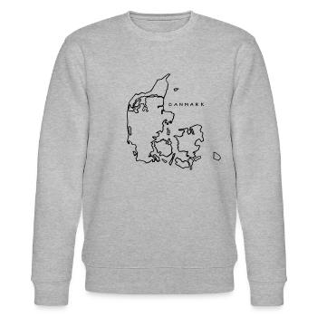 danmark - Stanley/Stella Unisex Bio-Sweatshirt CHANGER  - Grau meliert - Vorne - Nik (191cm) & Marisol (170cm)