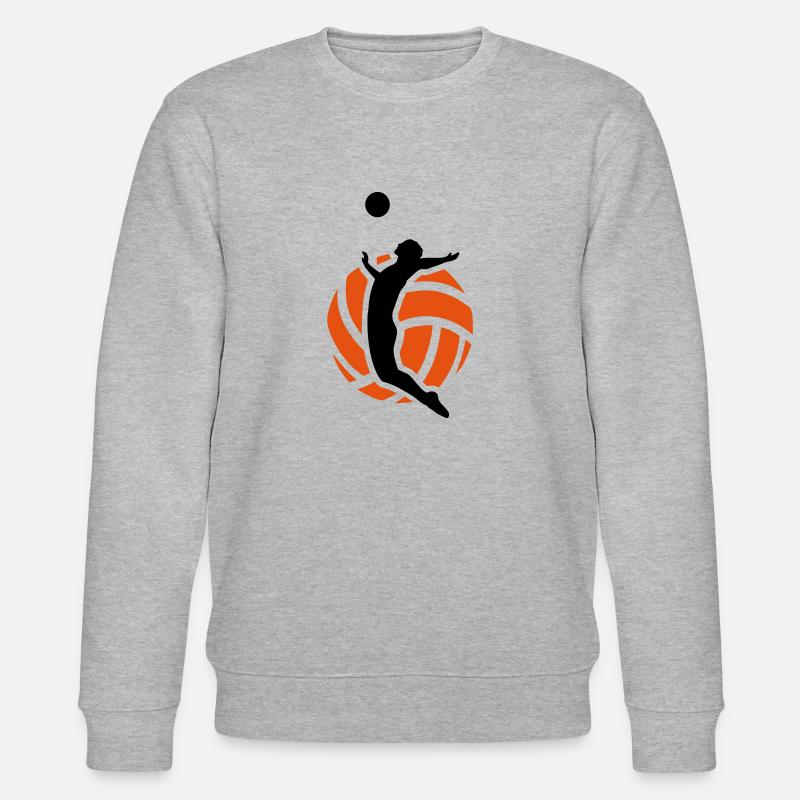 Volleyball - Stanley/Stella Unisex Bio-Sweatshirt CHANGER  - Grau meliert