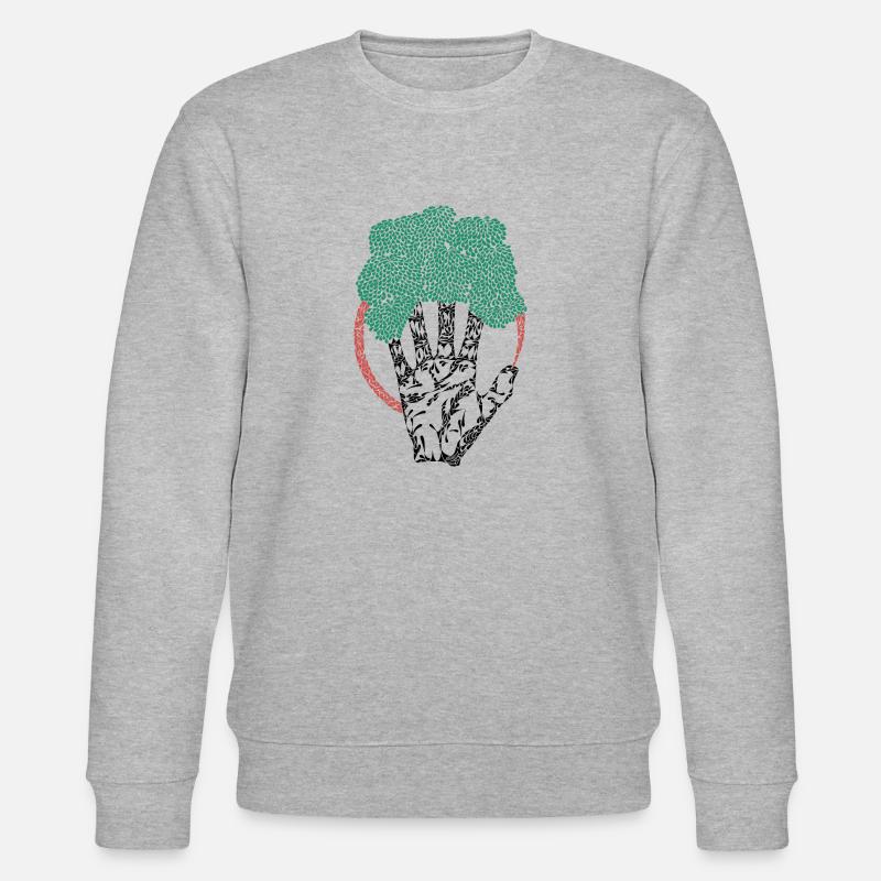 Grüne Finger - Stanley/Stella Unisex Bio-Sweatshirt CHANGER  - Grau meliert