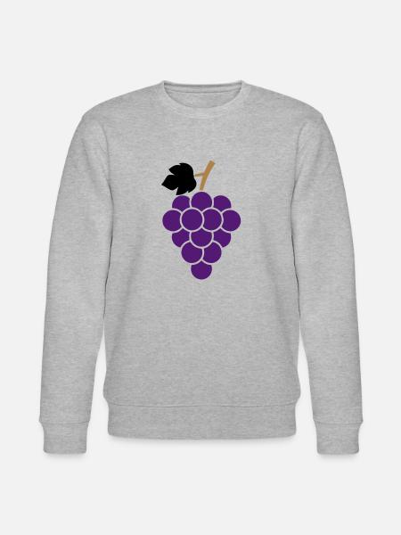 grapes - Stanley/Stella CHANGER Unisex Organic Sweatshirt - heather grey
