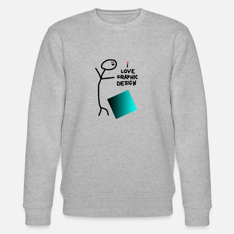 J'adore le graphisme - Sweat bio CHANGER Stanley/Stella Unisexe - gris chiné
