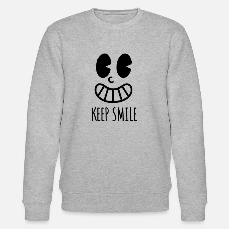 Lächeln Sie weiter - Stanley/Stella Unisex Bio-Sweatshirt CHANGER  - Grau meliert
