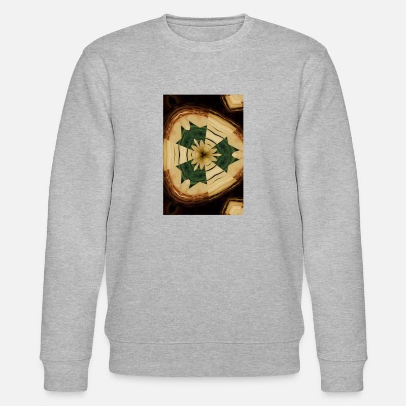 Holzige Blume - Stanley/Stella Unisex Bio-Sweatshirt CHANGER - Grau meliert