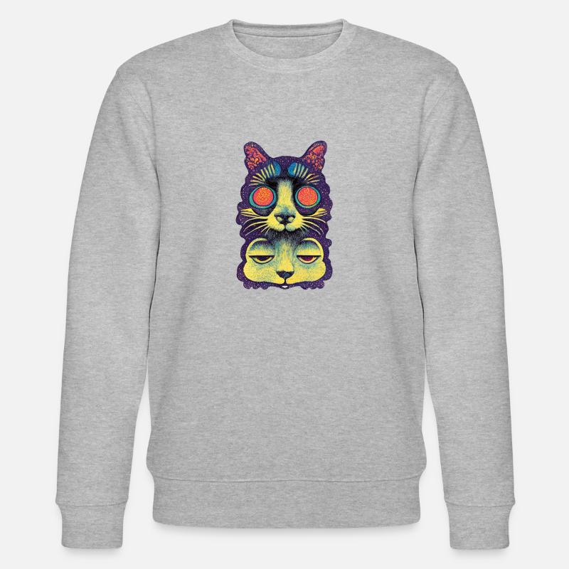 Chat Perché 005 - Sweat bio CHANGER Stanley/Stella Unisexe - gris chiné