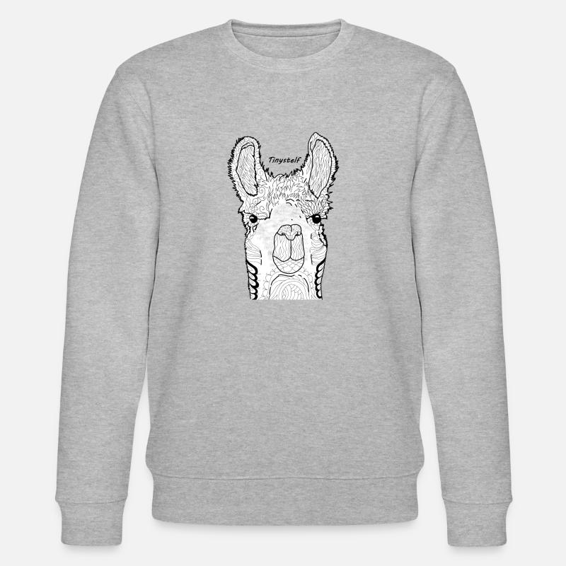 Lama - Stanley/Stella Unisex Bio-Sweatshirt CHANGER  - Grau meliert