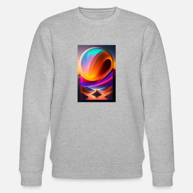 Bunte Kugel - Stanley/Stella Unisex Bio-Sweatshirt CHANGER  - Grau meliert