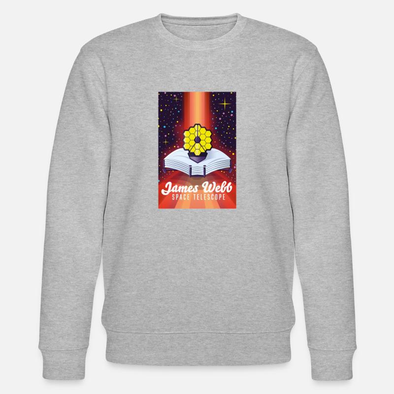 James-Webb-Weltraumteleskop - Stanley/Stella Unisex Bio-Sweatshirt CHANGER - Grau meliert