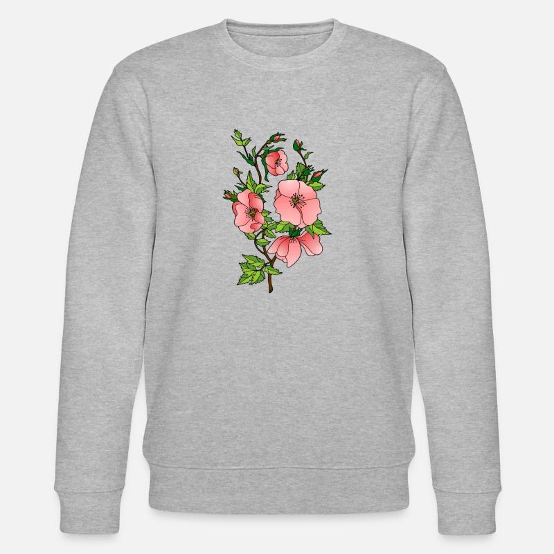 Fleur - Sweat bio CHANGER Stanley/Stella Unisexe - gris chiné