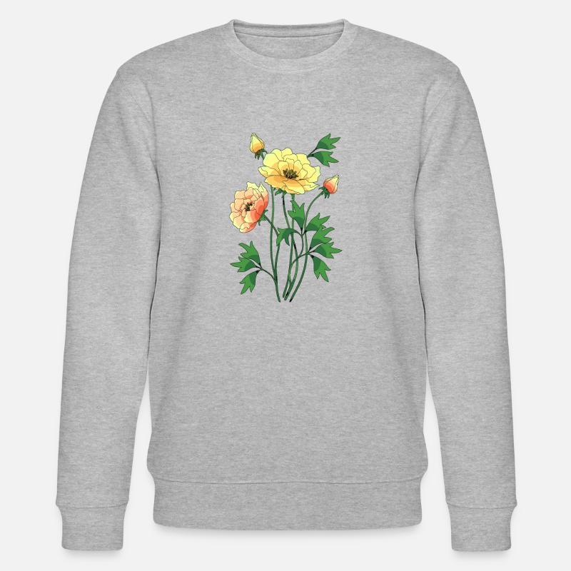 Fleur - Sweat bio CHANGER Stanley/Stella Unisexe - gris chiné