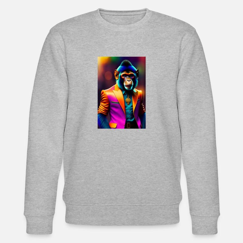 Tanz Affe - Stanley/Stella Unisex Bio-Sweatshirt CHANGER  - Grau meliert
