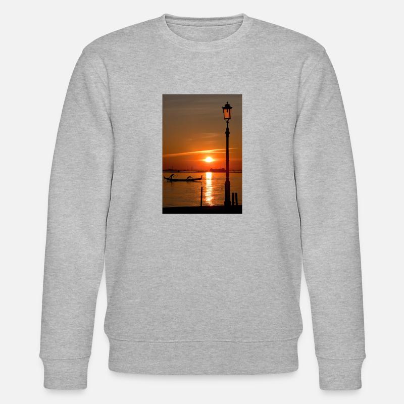 Coucher de soleil sur Venise - Sweat bio CHANGER Stanley/Stella Unisexe - gris chiné