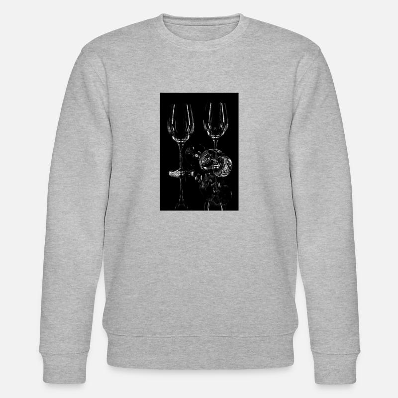 Weinglaeser - Stanley/Stella Unisex Bio-Sweatshirt CHANGER  - Grau meliert