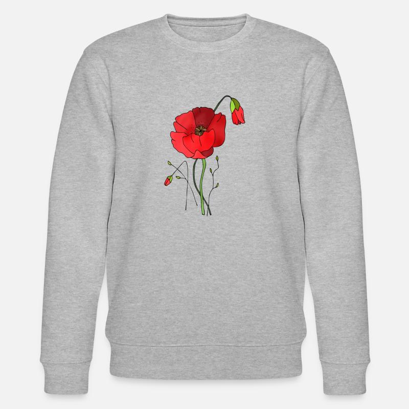 Fleur - Sweat bio CHANGER Stanley/Stella Unisexe - gris chiné