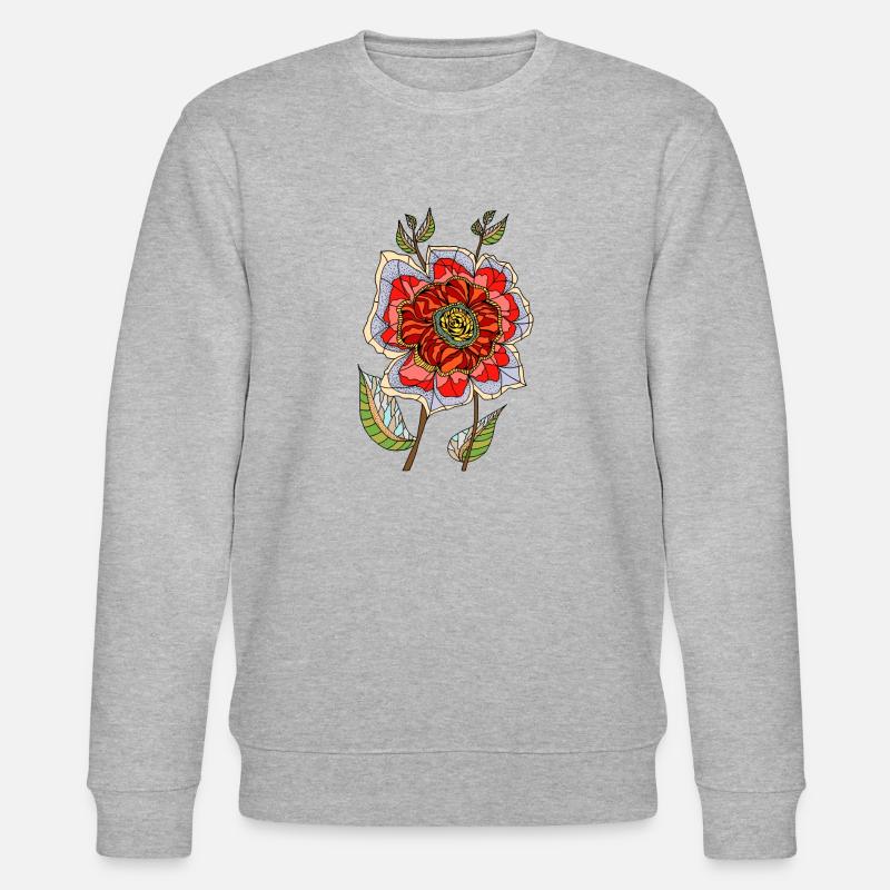 Blume - Stanley/Stella Unisex Bio-Sweatshirt CHANGER  - Grau meliert