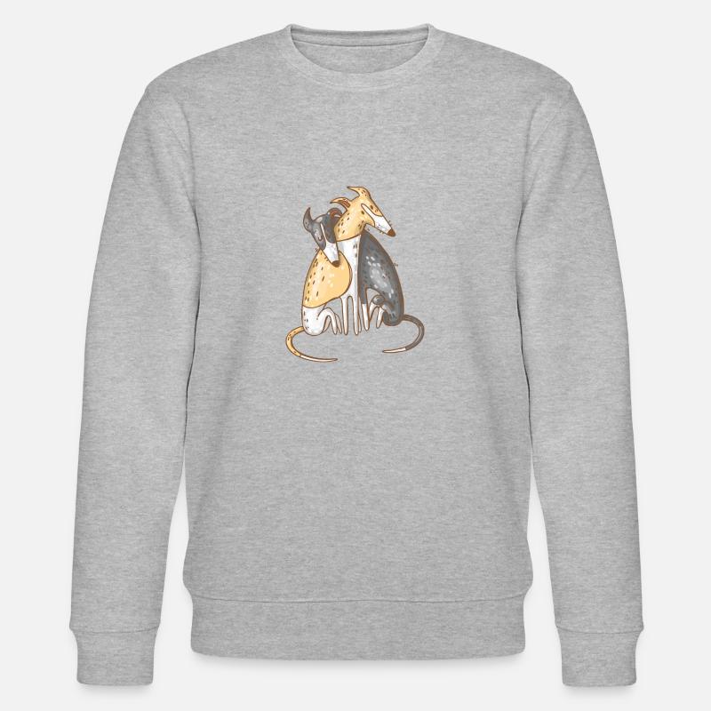 Liebende Hunde - Stanley/Stella Unisex Bio-Sweatshirt CHANGER  - Grau meliert