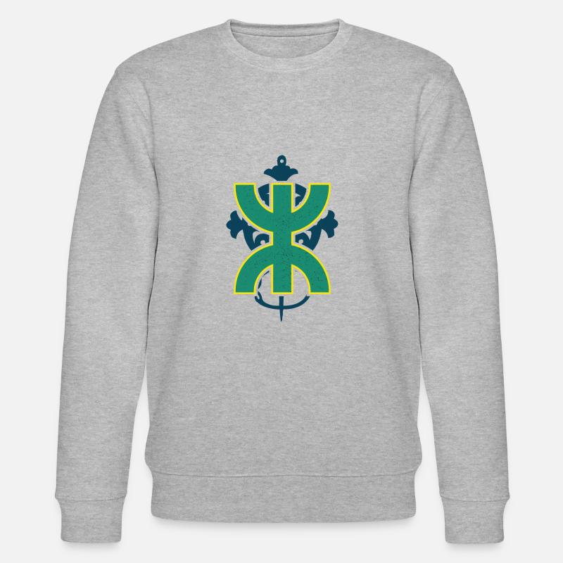 Z Imazighen artwork - Stanley/Stella Unisex Bio-Sweatshirt CHANGER  - Grau meliert