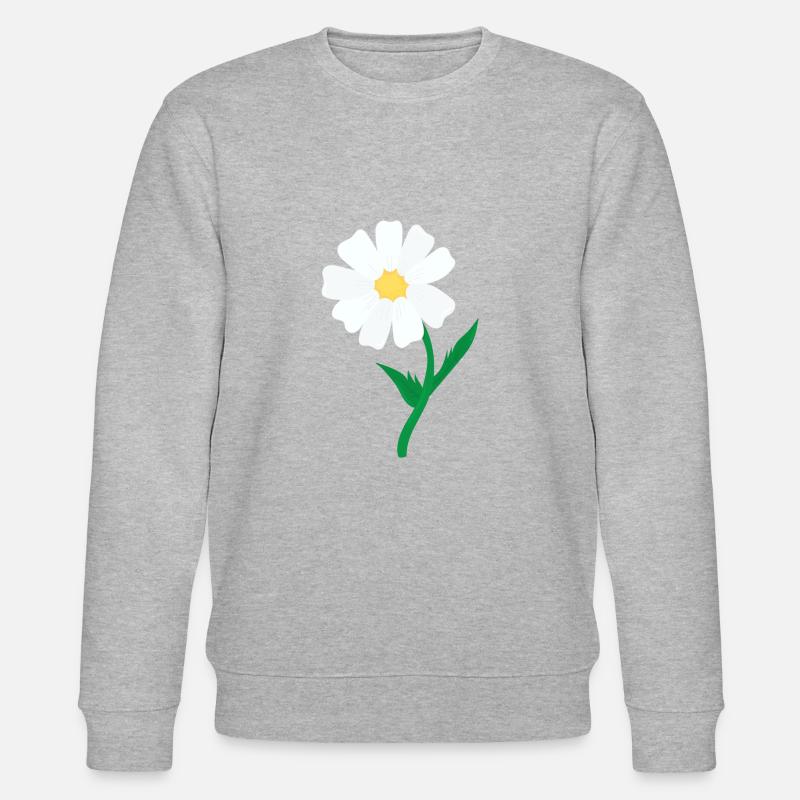 Gänseblümchen - Stanley/Stella Unisex Bio-Sweatshirt CHANGER  - Grau meliert