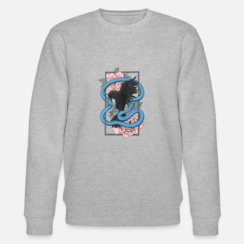 Rabe + Schlange - Stanley/Stella Unisex Bio-Sweatshirt CHANGER  - Grau meliert