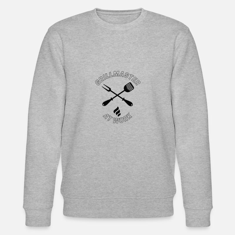 grillmaster at work - Stanley/Stella Unisex Bio-Sweatshirt CHANGER  - Grau meliert