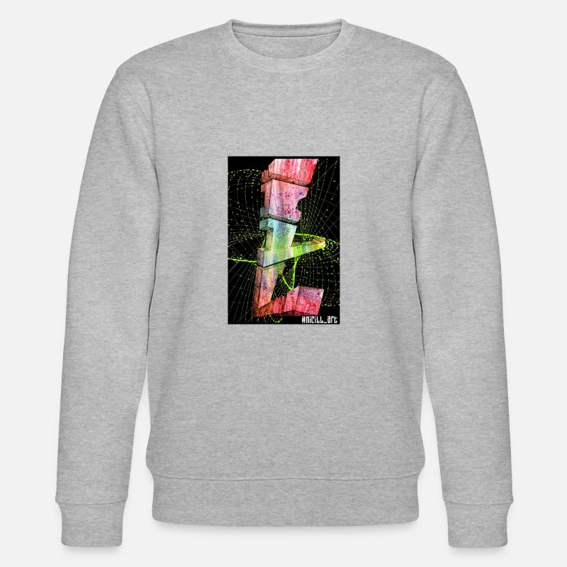 ILL 3D - Stanley/Stella Unisex Bio-Sweatshirt CHANGER  - Grau meliert