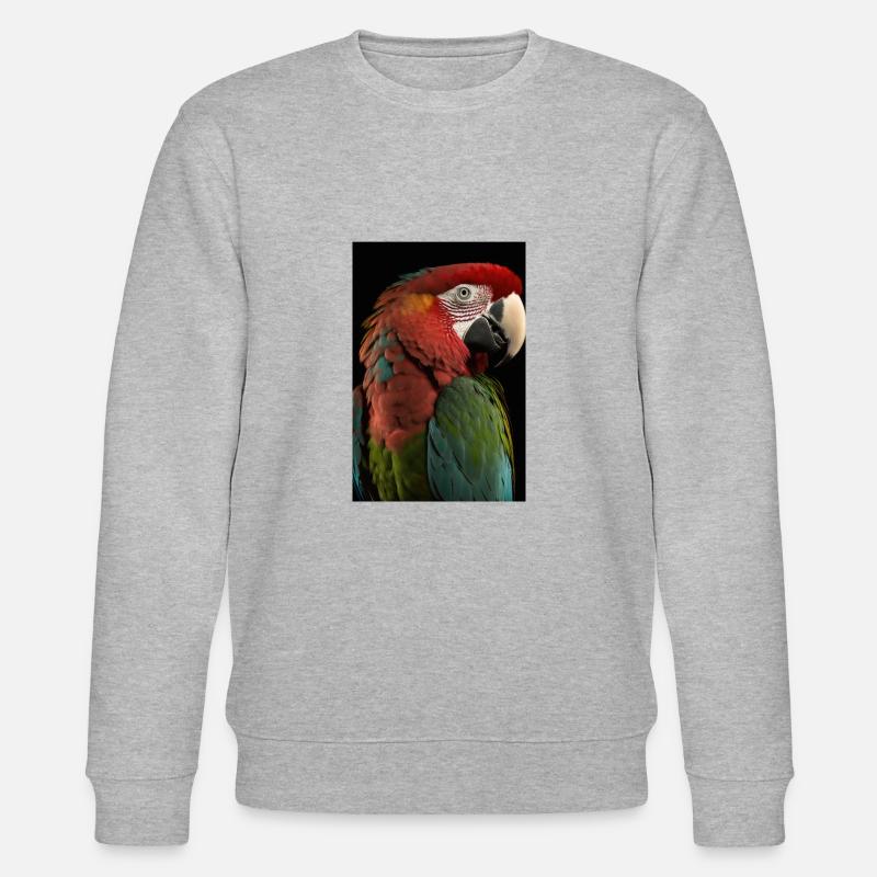 Papagei - Stanley/Stella Unisex Bio-Sweatshirt CHANGER  - Grau meliert
