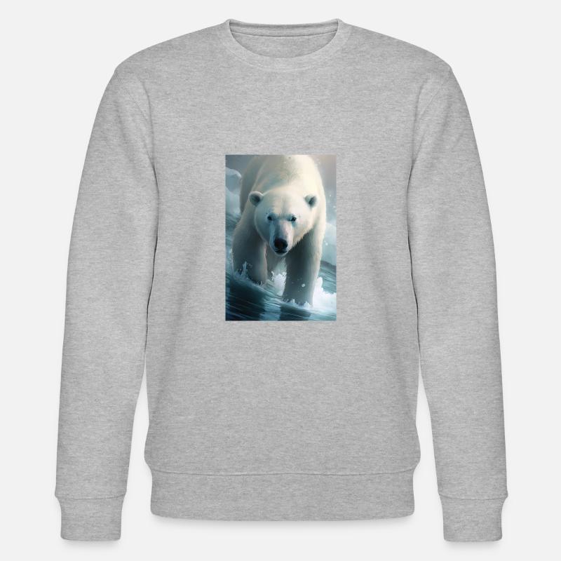 Eisbär - Stanley/Stella Unisex Bio-Sweatshirt CHANGER  - Grau meliert