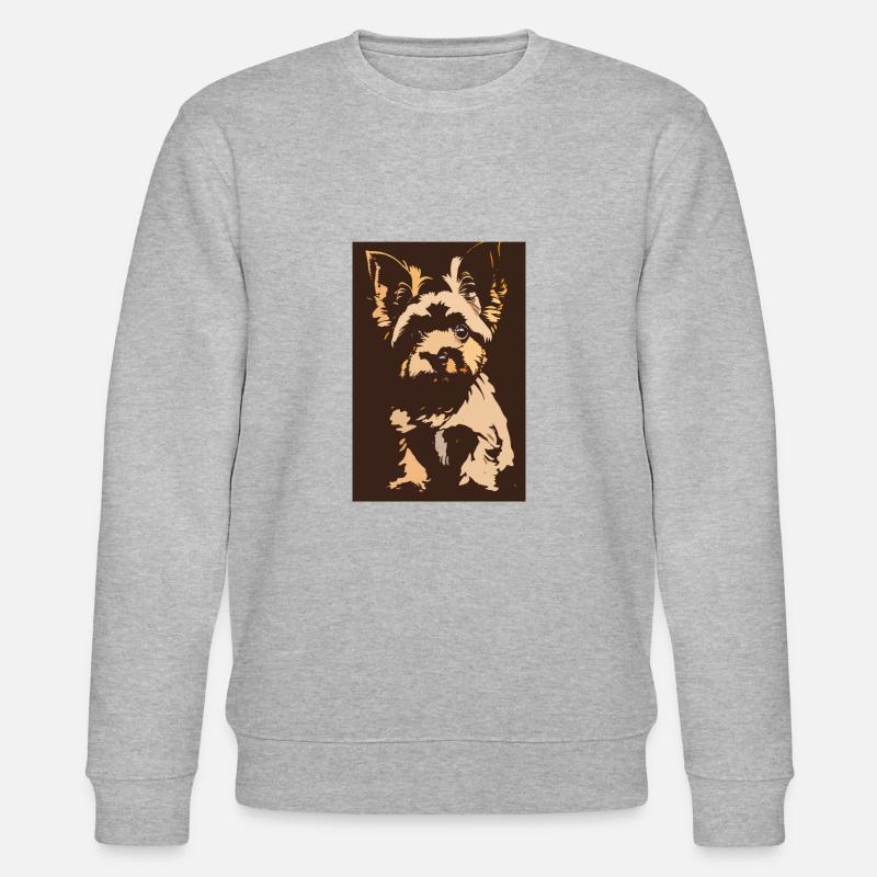 Yorkshire Krapouille - Stanley/Stella Unisex Bio-Sweatshirt CHANGER  - Grau meliert