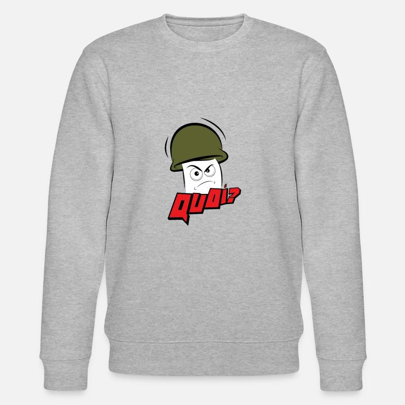 Mr Grumpy WHAT - Stanley/Stella CHANGER Unisex Organic Sweatshirt - heather grey