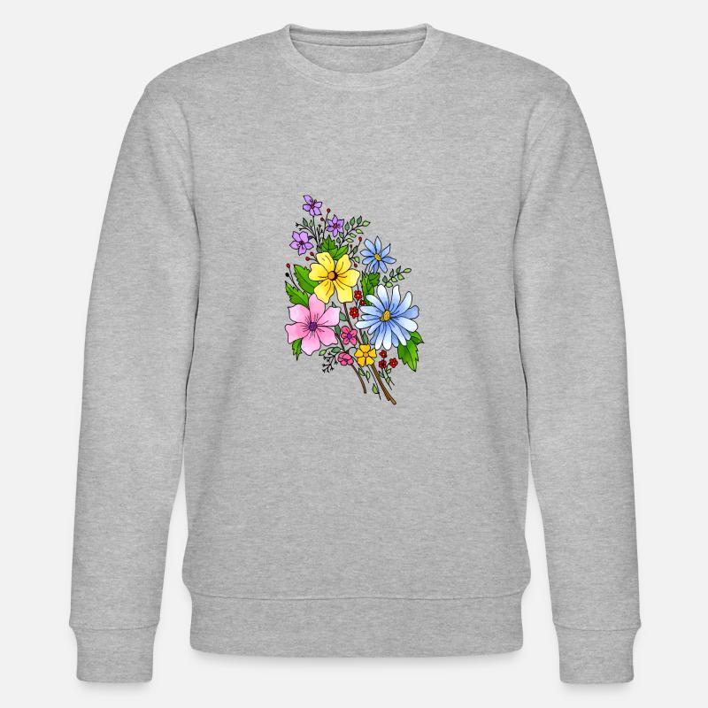 Fleur - Sweat bio CHANGER Stanley/Stella Unisexe - gris chiné