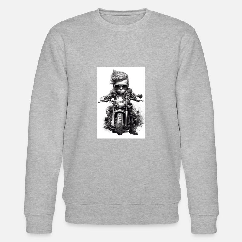 Junior Biker - Stanley/Stella Unisex Bio-Sweatshirt CHANGER  - Grau meliert