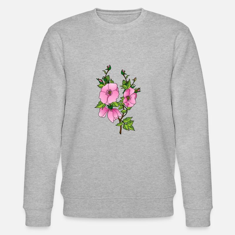 Blumen - Stanley/Stella Unisex Bio-Sweatshirt CHANGER  - Grau meliert
