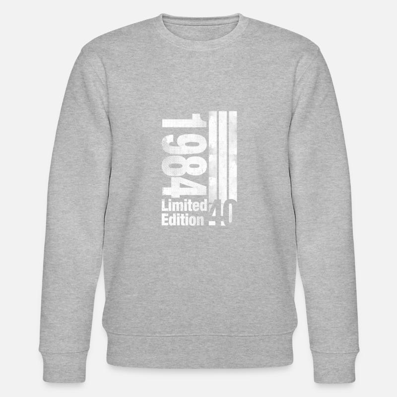1984 - Anniversaire - 40 ans - Sweat bio CHANGER Stanley/Stella Unisexe - gris chiné