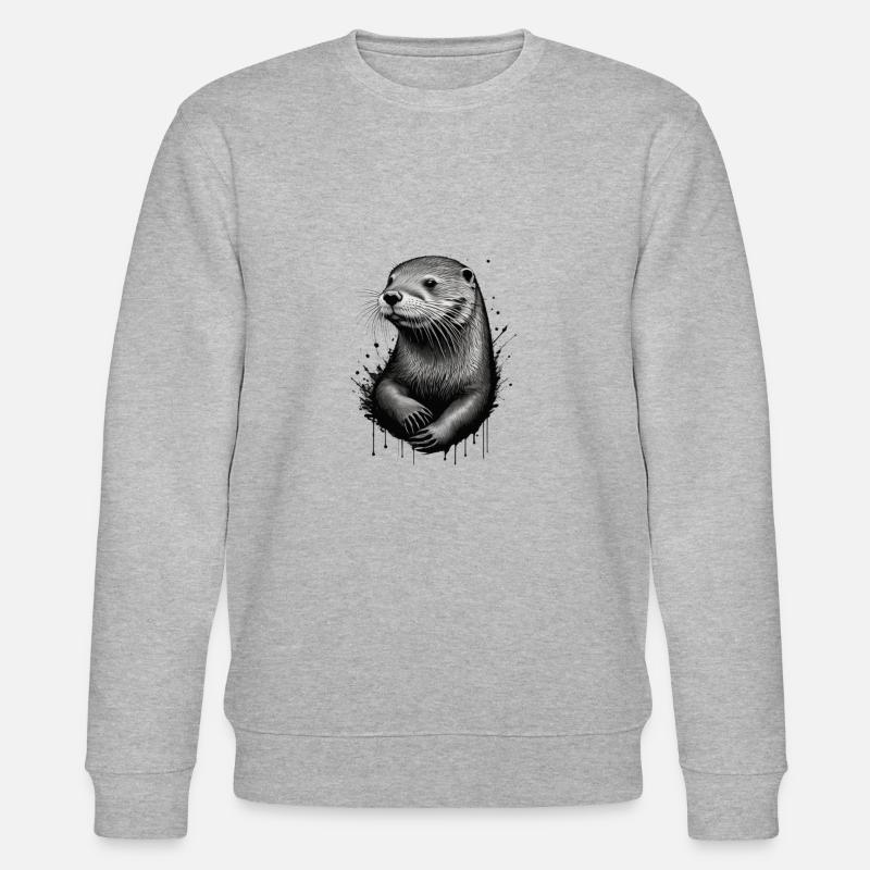 Otter - Stanley/Stella Unisex Bio-Sweatshirt CHANGER  - Grau meliert