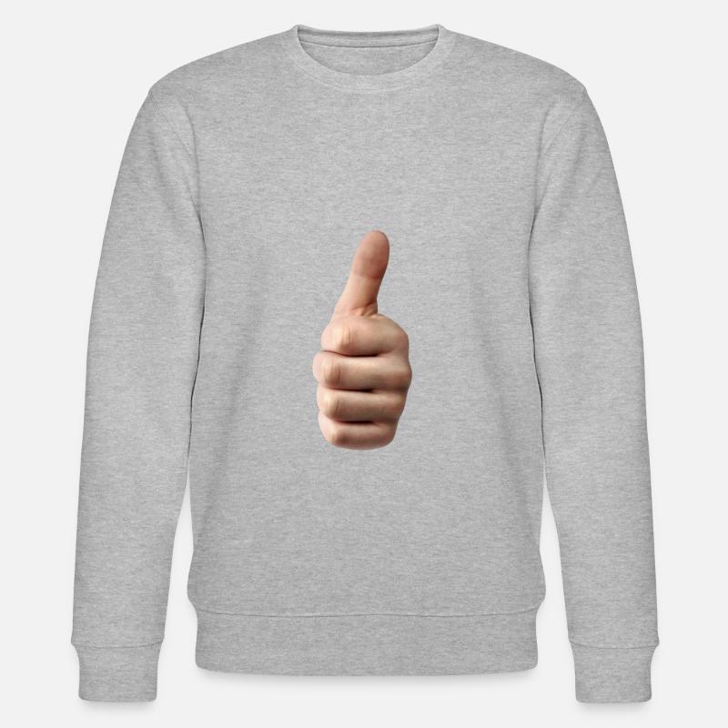 Daumen hoch - Stanley/Stella Unisex Bio-Sweatshirt CHANGER  - Grau meliert
