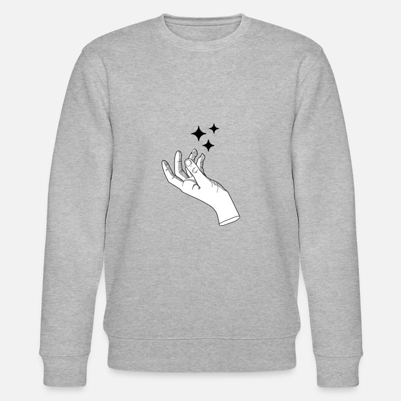 hand sterne - Stanley/Stella Unisex Bio-Sweatshirt CHANGER  - Grau meliert